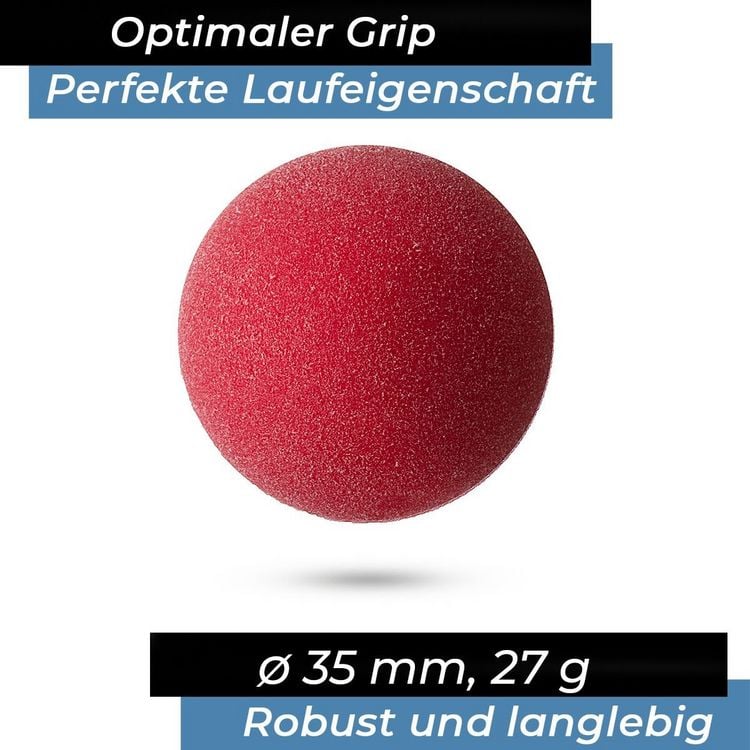 Produktbild: Bandito Kickerball Bomber rot, 3er Set