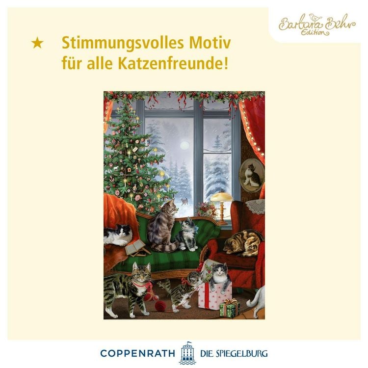 Produktbild: A4-Wand-Adventskalender &ndash; Katzen am Fenster