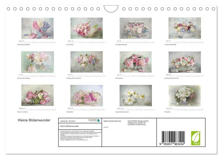 Produktbild: Kleine Bl&uuml;tenwunder (Wandkalender 2026 DIN A4 quer), CALVENDO Monatskalender