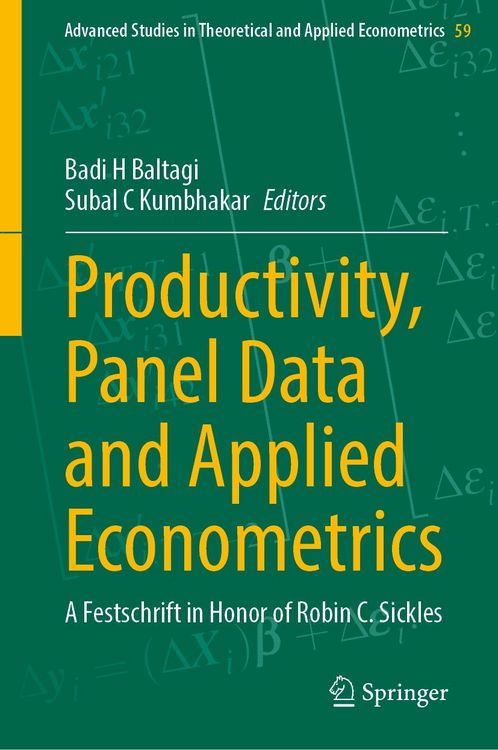 Produktbild: Productivity, Panel Data and Applied Econometrics