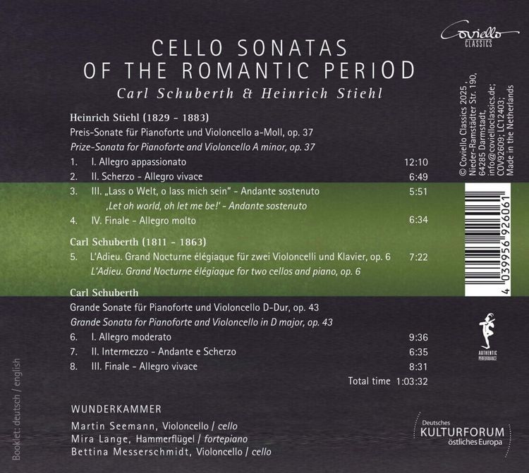 Produktbild: Cello Sonatas of the Romantic Period,1 Audio-CD