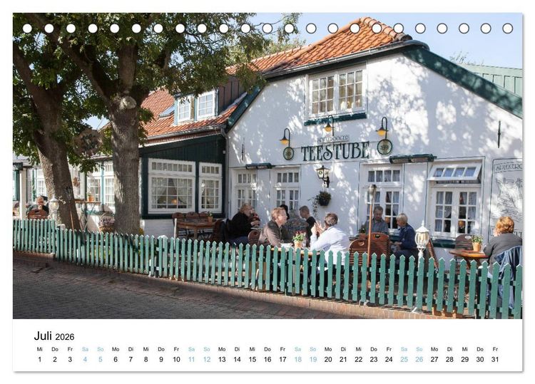 Produktbild: Lieblingsinsel Spiekeroog (Tischkalender 2026 DIN A5 quer), CALVENDO Monatskalender