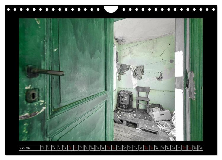 Produktbild: Lost Places - Farbenspiele (Wandkalender 2026 DIN A4 quer), CALVENDO Monatskalender