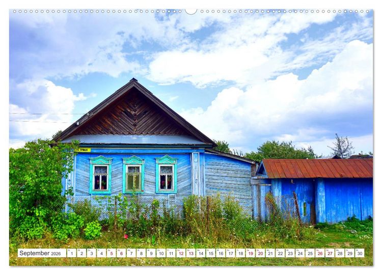 Produktbild: Dorfidylle - Landleben in Russland (hochwertiger Premium Wandkalender 2026 DIN A2 quer), Kunstdruck in Hochglanz