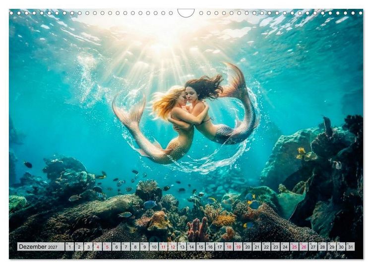 Produktbild: Sirenen - die unheimliche Verlockung (Wandkalender 2027 DIN A3 quer), CALVENDO Monatskalender