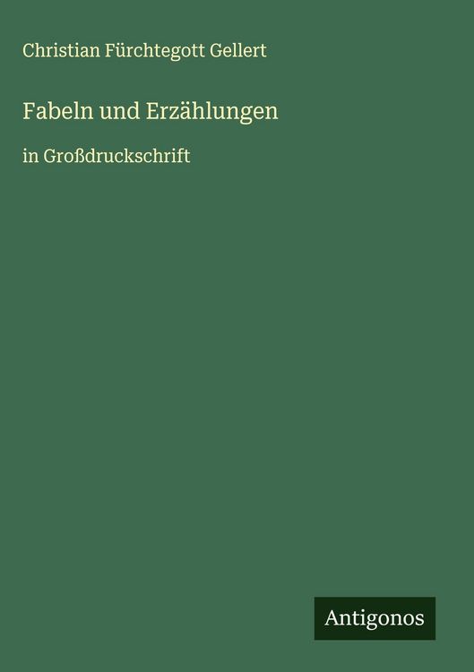 Produktbild: Fabeln und Erz&auml;hlungen