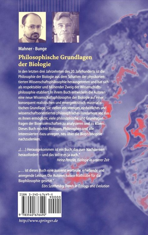 Produktbild: Philosophische Grundlagen der Biologie