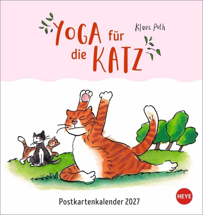 Produktbild: Puth Yoga f&uuml;r die Katz Postkartenkalender 2027