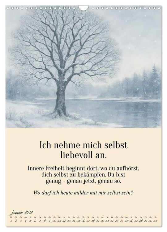 Produktbild: 12 Schl&uuml;ssel zur inneren Freiheit - Ein Jahr f&uuml;r dein inneres Zuhause &ndash; liebevoll, mutig, echt. (Wandkalender 2027 DIN A3 hoch), CALVENDO Monatskalender