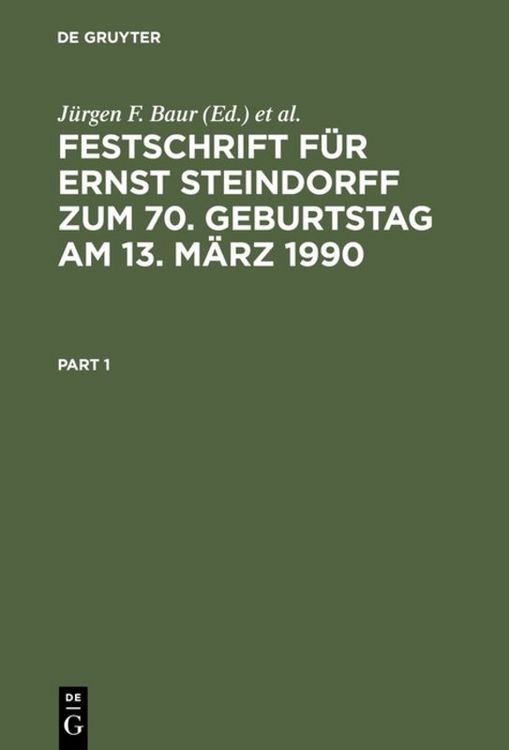 Produktbild: Festschrift f&uuml;r Ernst Steindorff zum 70. Geburtstag am 13. M&auml;rz 1990