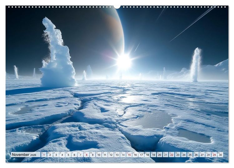 Produktbild: Kosmische Landschaften - Jenseits der Erde (Wandkalender 2026 DIN A2 quer), CALVENDO Monatskalender