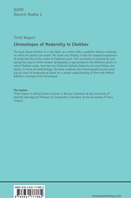 Produktbild: Chronotopes of Modernity in Chekhov