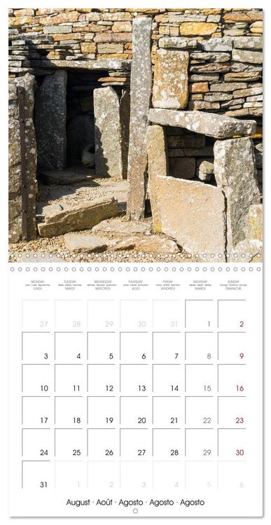Produktbild: Prehistoric Sites of Northern Scotland (Wall Calendar 2026 12 &times; 12 Inch) CALVENDO 12 Month Wall Calendar