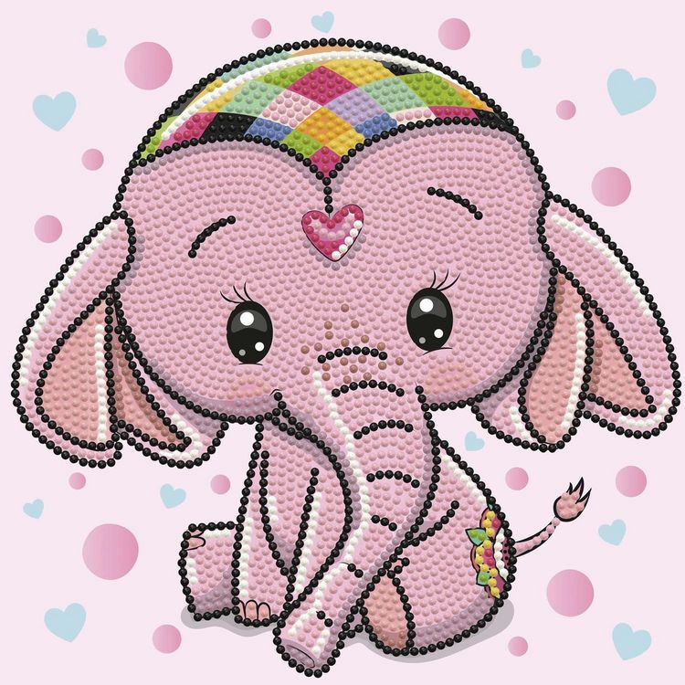 Produktbild: DIAMOND DOTZ - Diamond Painting Baby Elefant