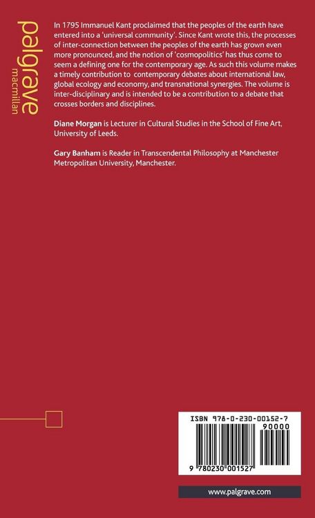 Produktbild: Cosmopolitics and the Emergence of a Future