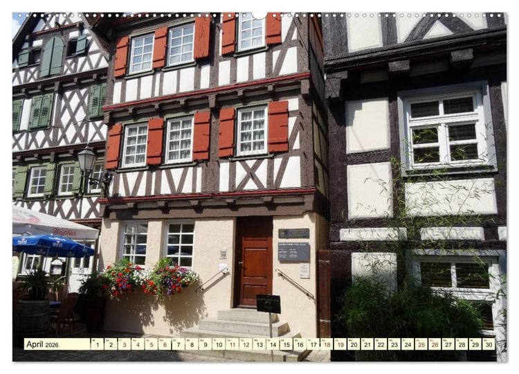 Produktbild: Unterwegs in Schorndorf (Wandkalender 2026 DIN A2 quer), CALVENDO Monatskalender