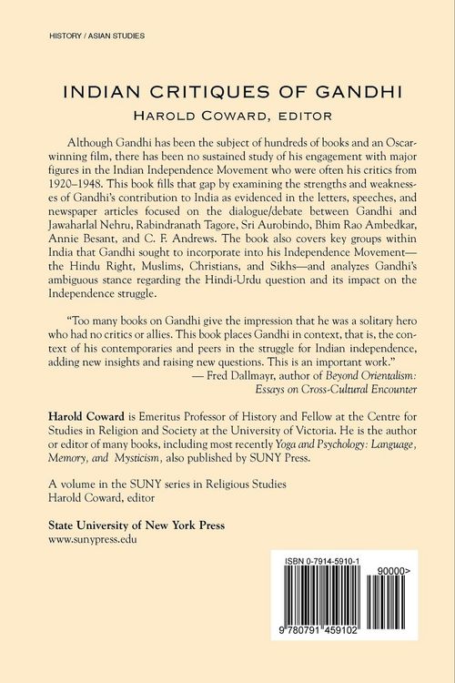 Produktbild: Indian Critiques of Gandhi