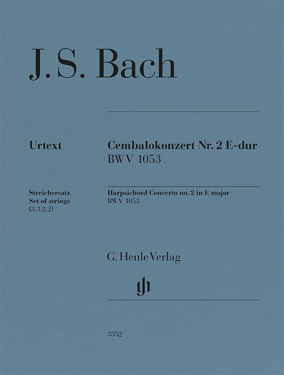 Produktbild: Johann Sebastian Bach - Cembalokonzert Nr. 2 E-dur BWV 1053