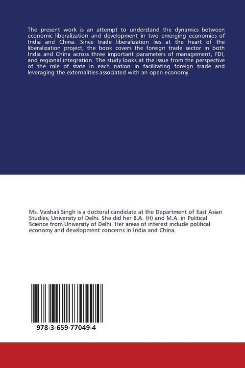Produktbild: A Comparative Study of Foreign Trade Reforms in India and China