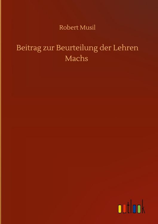 Produktbild: Beitrag zur Beurteilung der Lehren Machs