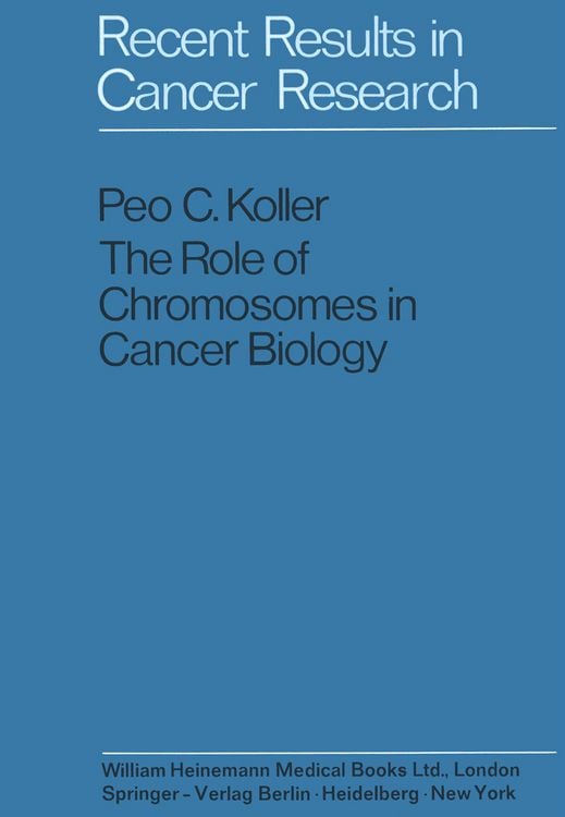 Produktbild: The Role of Chromosomes in Cancer Biology