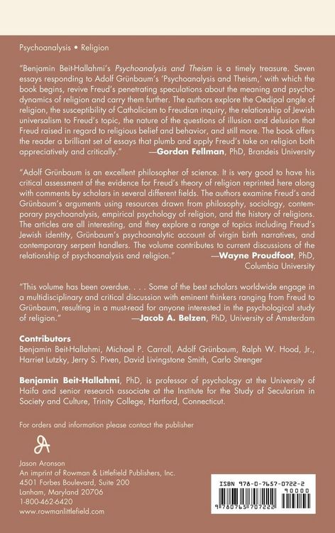 Produktbild: Psychoanalysis and Theism