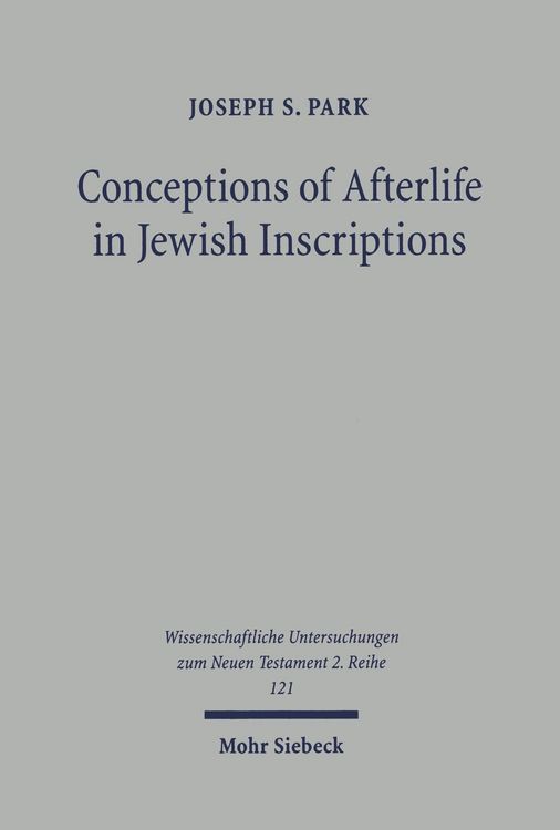 Produktbild: Conceptions of Afterlife in Jewish Inscriptions