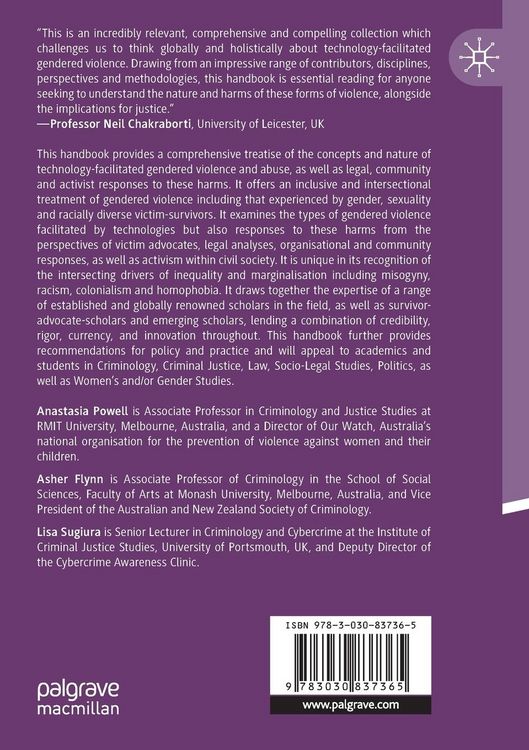 Produktbild: The Palgrave Handbook of Gendered Violence and Technology