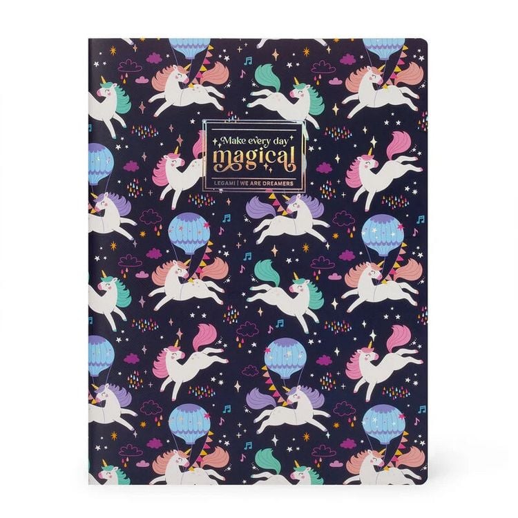 Produktbild: Legami Notizbuch liniert - Large - Einhorn
