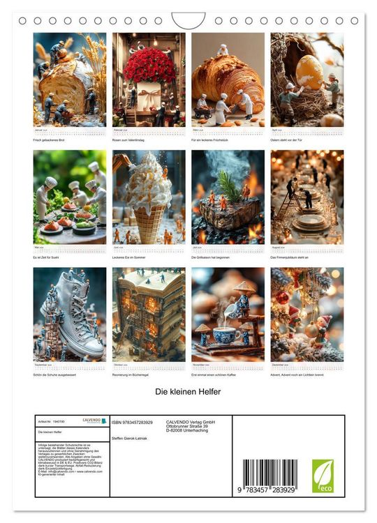 Produktbild: Die kleinen Helfer (Wandkalender 2026 DIN A4 hoch), CALVENDO Monatskalender