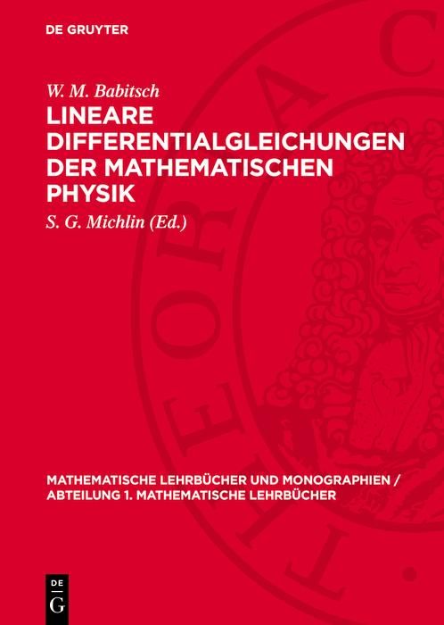 Produktbild: Lineare Differentialgleichungen der mathematischen Physik