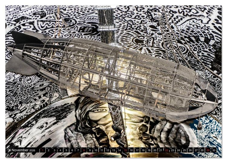Produktbild: Street art London Michael Jaster (hochwertiger Premium Wandkalender 2026 DIN A2 quer), Kunstdruck in Hochglanz