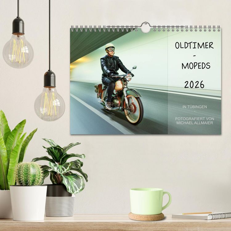 Produktbild: Oldtimer Mopeds - fotografiert von Michael Allmaier (Wandkalender 2026 DIN A4 quer), CALVENDO Monatskalender