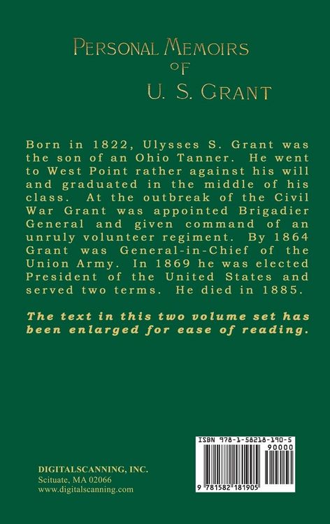 Produktbild: Personal Memoirs of U. S. Grant Volume 2/2