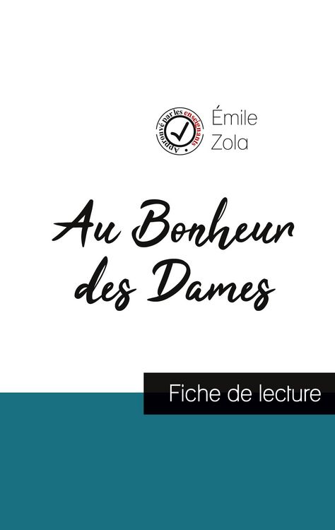 Produktbild: Au Bonheur des Dames : fiche de lecture et analyse compl&egrave;te de l'oeuvre