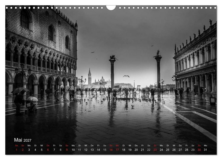 Produktbild: Venedig - Licht und Schatten (Wandkalender 2027 DIN A3 quer), CALVENDO Monatskalender