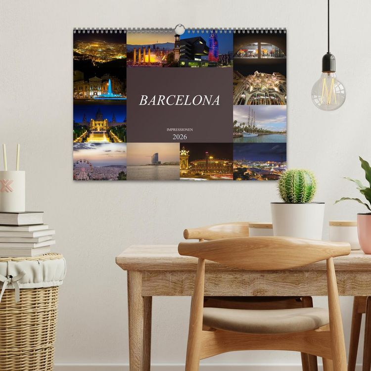 Produktbild: Barcelona Impressionen (Wandkalender 2026 DIN A3 quer), CALVENDO Monatskalender