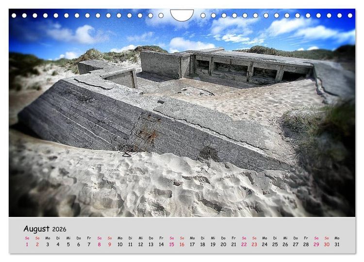 Produktbild: Bunker Zeitzeugen der Geschichte (Wandkalender 2026 DIN A4 quer), CALVENDO Monatskalender