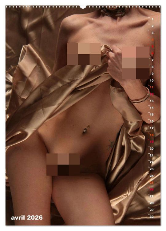 Produktbild: L'or nu (Calendrier mural 2026 DIN A2 horizontal), CALVENDO calendrier mensuel