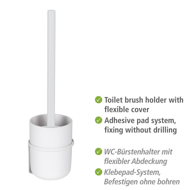 Produktbild: Turbo-Loc&reg; WC-Garnitur Mod. Carpino Wei&szlig;, Befestigen ohne Bohren