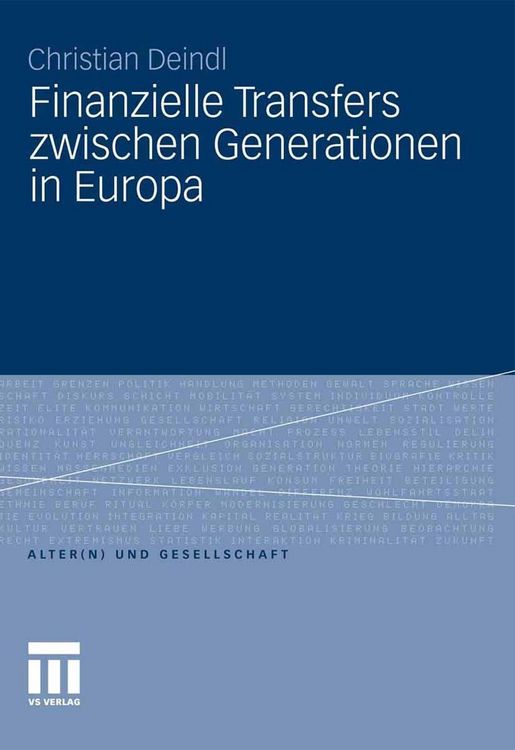 Produktbild: Finanzielle Transfers zwischen Generationen in Europa