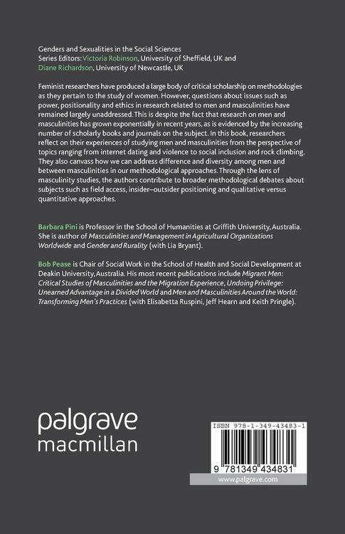 Produktbild: Men, Masculinities and Methodologies