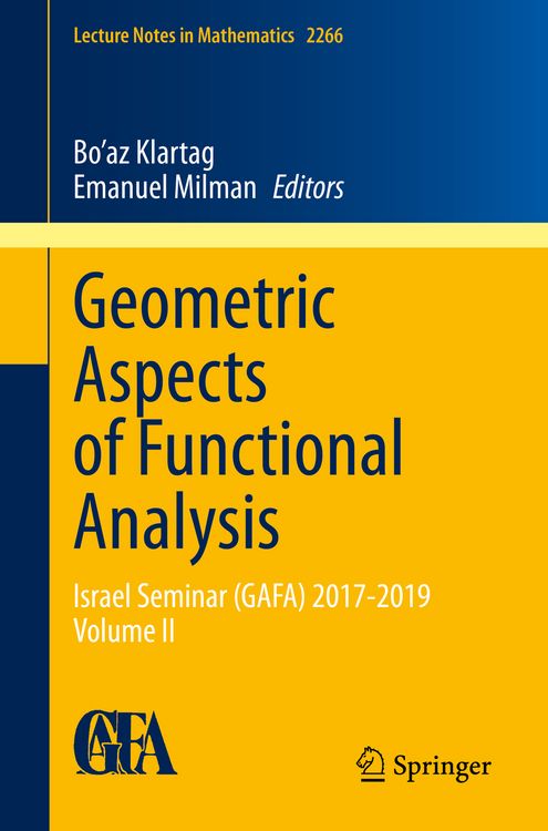 Produktbild: Geometric Aspects of Functional Analysis