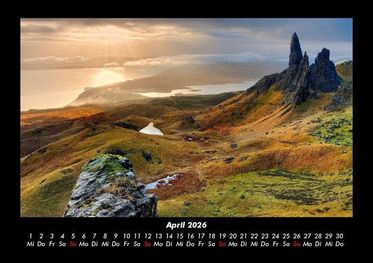 Produktbild: Landschaftskalender 2026 Fotokalender DIN A3
