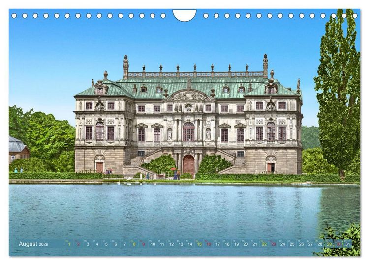 Produktbild: Historisches Dresden um 1900 neu restauriert und detailkoloriert (Wandkalender 2026 DIN A4 quer), CALVENDO Monatskalender