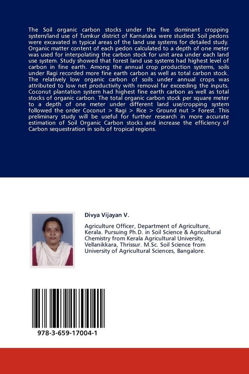Produktbild: Soil Organic Carbon Sequestration under Different Land Use Systems