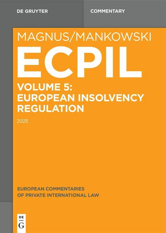 Produktbild: European Insolvency Regulation 2015