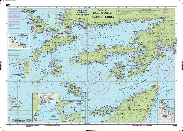 Produktbild: G35 Dodecanese and the Coast of Turkey, Imray Chart