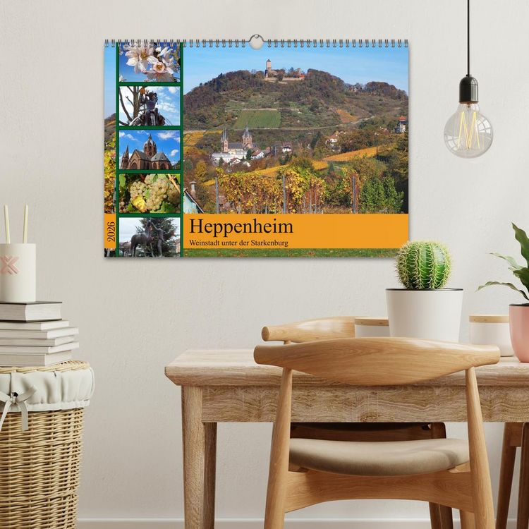 Produktbild: Heppenheim - Weinstadt unter der Starkenburg (Wandkalender 2026 DIN A3 quer), CALVENDO Monatskalender