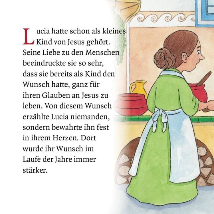 Produktbild: Die heilige Lucia und der Lichterkranz. Mini-Bilderbuch